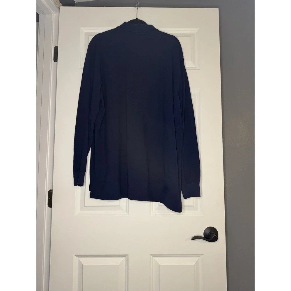 Polo Ralph Lauren Classic Fit Men's Long Sleeve Polo Xl Navy Red Logo